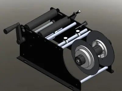 Manual circular sticker 3D model