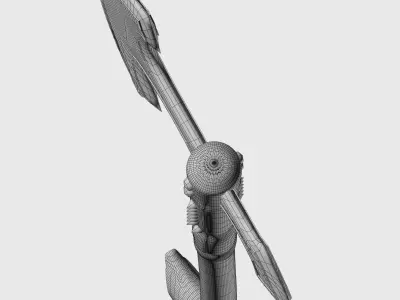 Vikings Axe Low-poly 3D model purchase