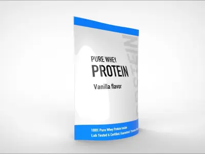 protein powder package 3D model