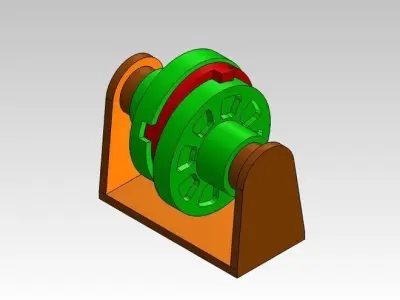 Oldham Coupling Free 3D model