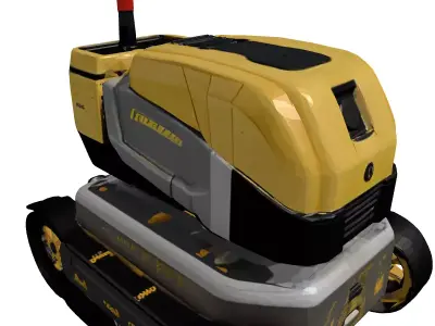 Industrial Autonomous Sweeper Robot 3D model