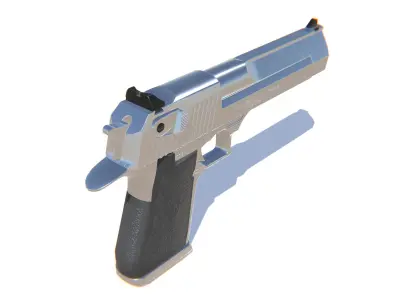 Desert Eagle Pistol Low-poly 3D model order