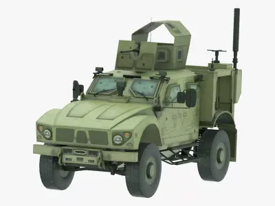 Mine Resistant Ambush Protected Vehicle Military Army Game Ready Low-poly 3D model