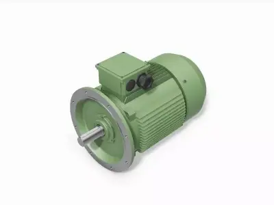 250M B5 4-8 Pole IEC electric motor - 3D CAD model 3D model