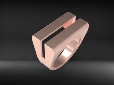 Woman Ring special Model 3D Model 3D print model