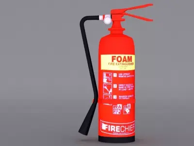 Fire Extinguisher Low-poly 3D model