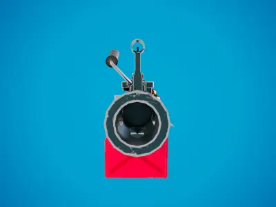  Saw 249 machine gun Low-poly 3D model