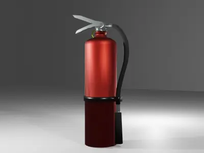 Low-Poly Fire Extinguisher  Low-poly 3D model