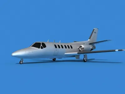 Cessna Citation 550 II Bravo V00 3D model
