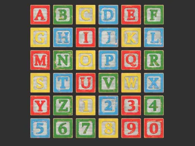 Old Wooden Toys Pack Low-poly 3D model