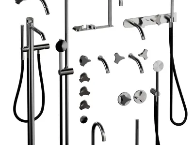 Ziqq Taps For Washbasin  Bidet Low-poly 3D model