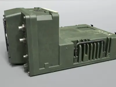 Ares Power Amplifier Unit Low-poly 3D model