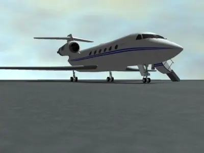 Commercial Passenger Airplane 3D model purchase