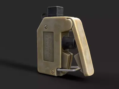 Electronic detonator Low-poly 3D model