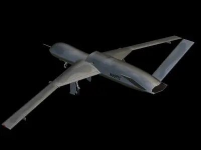 General Atomics MQ-20 Avenger Low-poly 3D model