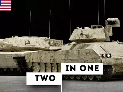 Low Poly Abrams and Bradley Game Ready Free low-poly 3D model