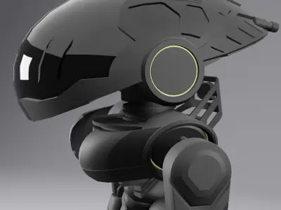 Alien Robot character 3D model