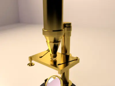 Antique Microscope 3D model