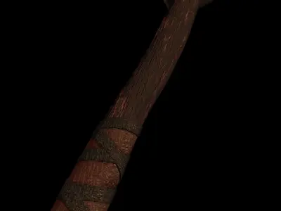 Norge Throwing Axe Low-poly 3D model