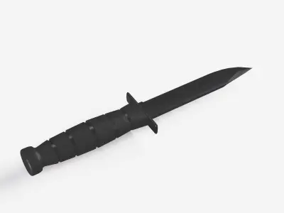 Tactical Knife Low-poly 3D model purchase