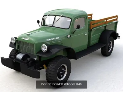 Dodge Power Wagon 3D Model Pack