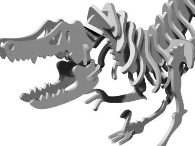 dinosaur puzzle toy Free 3D model