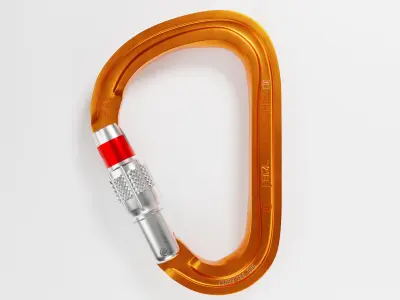 Carabiner Hook Low-poly 3D model