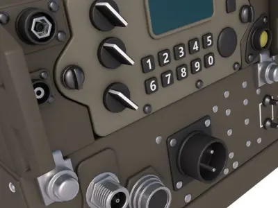 Tactical Radio 3D model