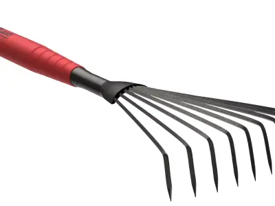 Garden Tool Hand Rake 3D model buy