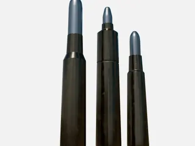 Bullets Mondragon and Mauser Low-poly 3D model