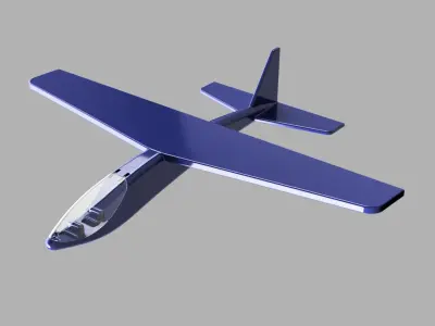 Openable Cockpit Plane 3D print model