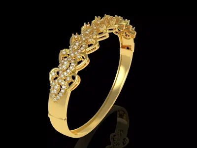 Art Deco Bracelet 35 3D print model