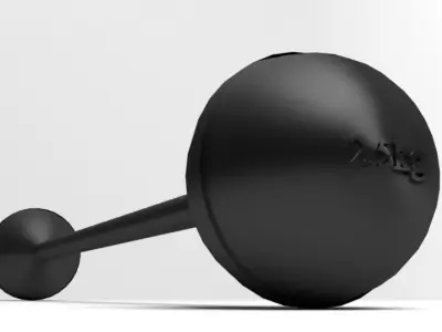 Barbell Fixed 2kg 3D model