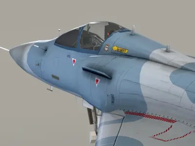 Mirage 2000 Low-poly 3D model by Boba3d