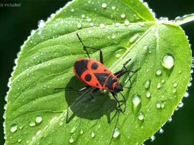  Pyrrhocoris Apterus Crawling Insect Red Black 