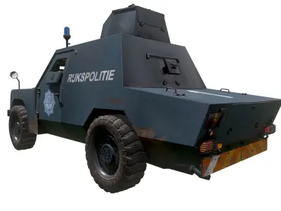 Shorland Mark1 Armoured Car Low-poly 3D model