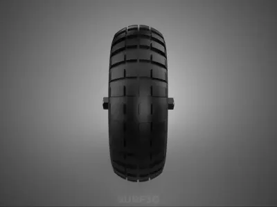 ELECTRIC HUB MOTOR WHEEL RIM BRUSHLESS DIRECT DRIVE TIRE TREAD 3D model