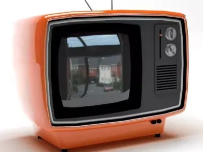 Retro TV 3D model