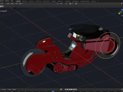 Akira Bike 3D model