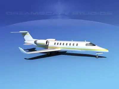 LearJet 45 V12 3D model