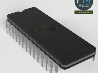 EPROM chip 3D model