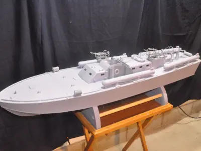 1 20 PT 109  RC Model Boat 3D print model