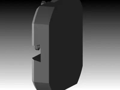 2-slider crank mechanism  Free 3D model