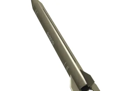 Iran Shahab 3 Missile Low-poly 3D model