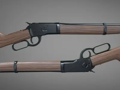 Winchester 1892  Low-poly 3D model