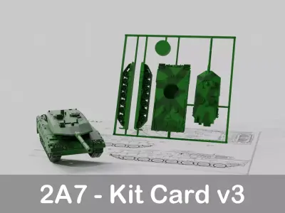 Leopard 2A7 - KitCard 3D print model