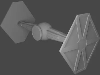 TIE Fighter star wars Low-poly 3D model