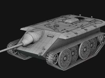 E-10 German Tank 3D model
