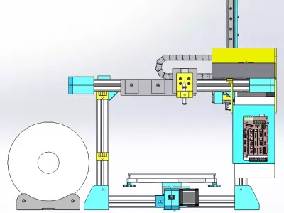 Cartesian 3D Printer CoreXYZStructure 3D model
