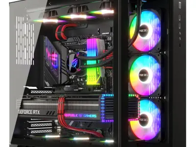 Gaming PC 3D model order